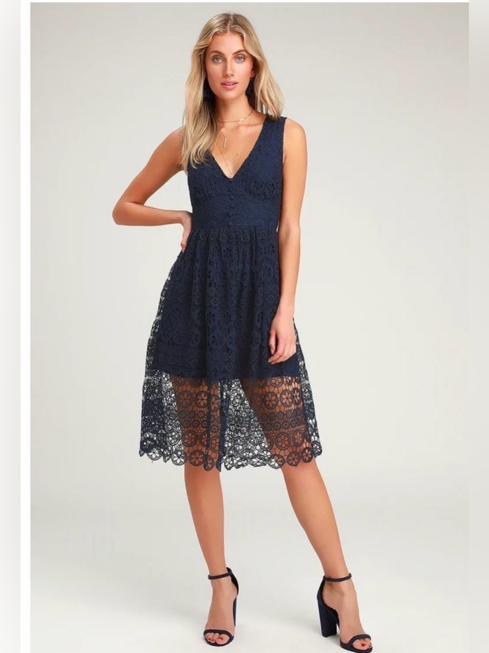 Navy Lulu’s Hannon Dress, NWT XL
